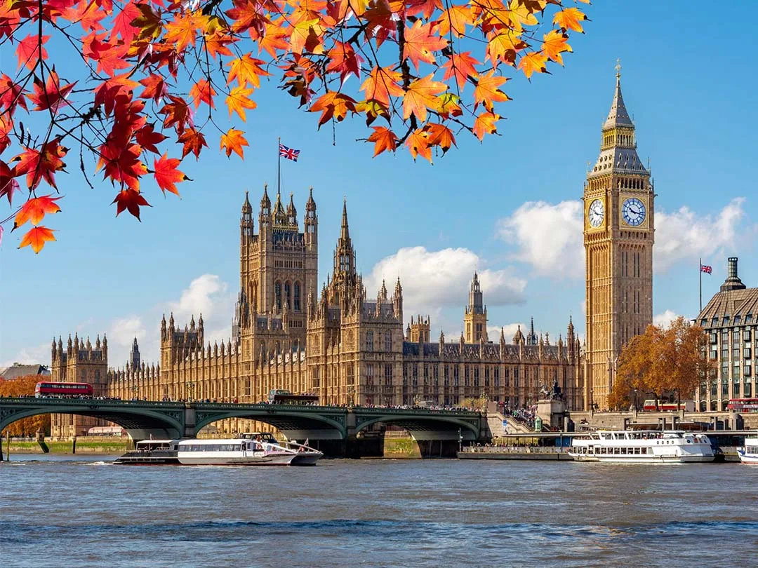 عرض الخريف لندن – 6 أيام / 5 ليالي ابتداءً من 5,650 درهم للفرد